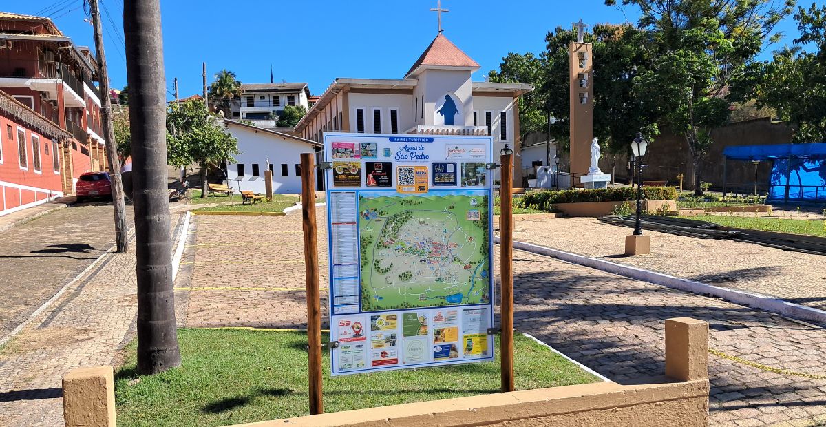 Painel Turístico em Aguas de São Pedro | Digital Mapas